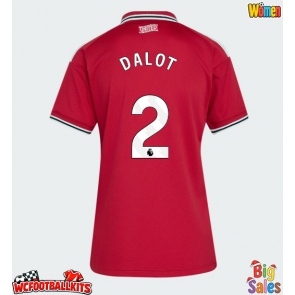 Manchester United Diogo Dalot #2 Replica Home Stadium Shirt for Women 2026-27 Short Sleeve